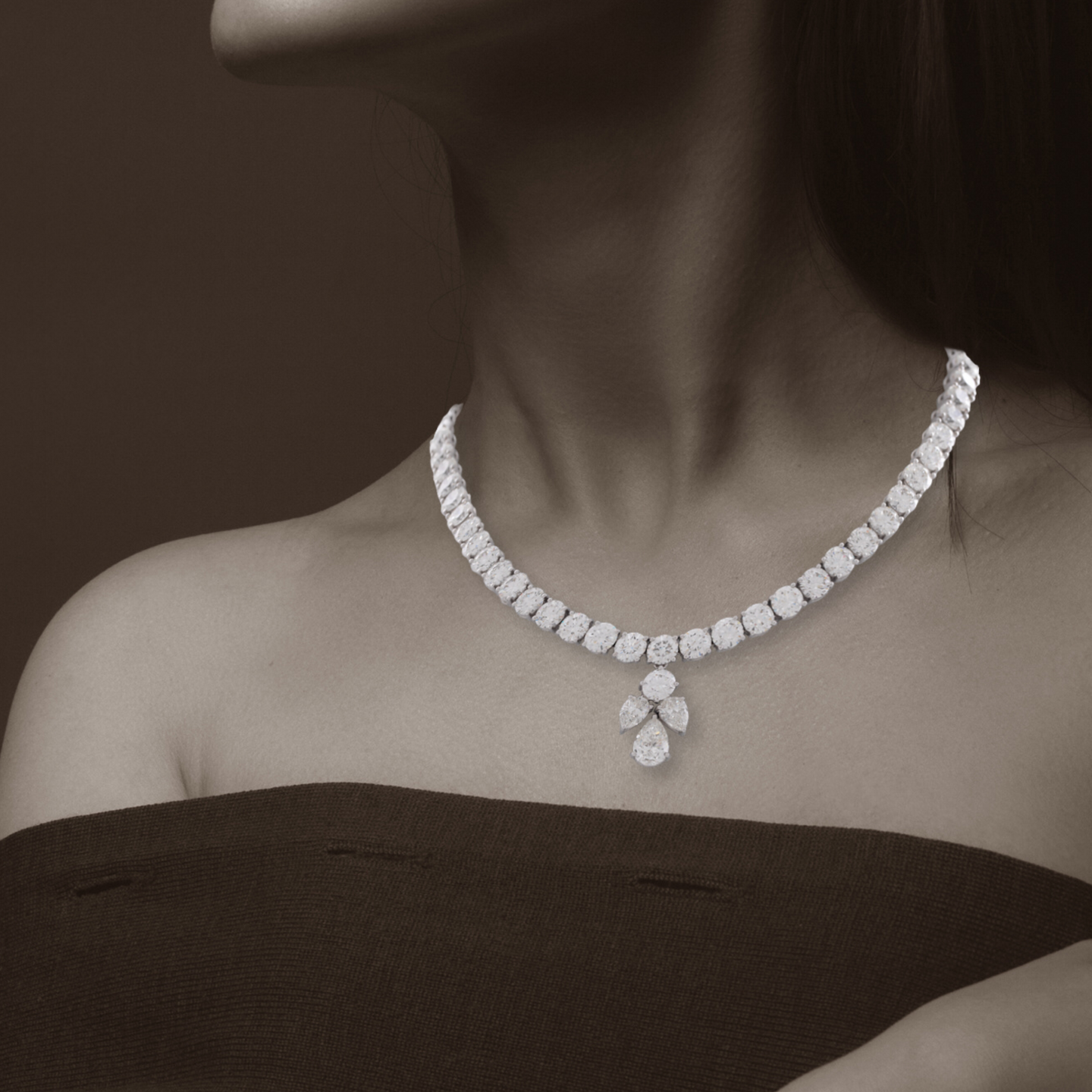 Classic Diamond Necklace in 18K Gold