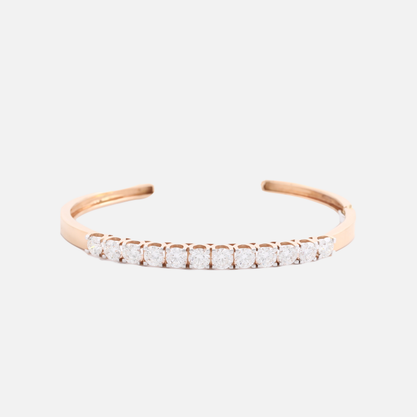 18K Gold Classic Diamond Cuff Bangle